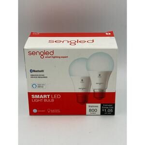 Sengled - Smart A19 LED 60W Bulbs Bluetooth Mesh Works with Amazon Alexa 2-Pack